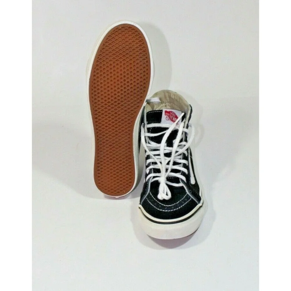 Vans Sk8-Hi High Top Skateboard Shoes Black White 721277 Men's Size 6.5 Wmns 8